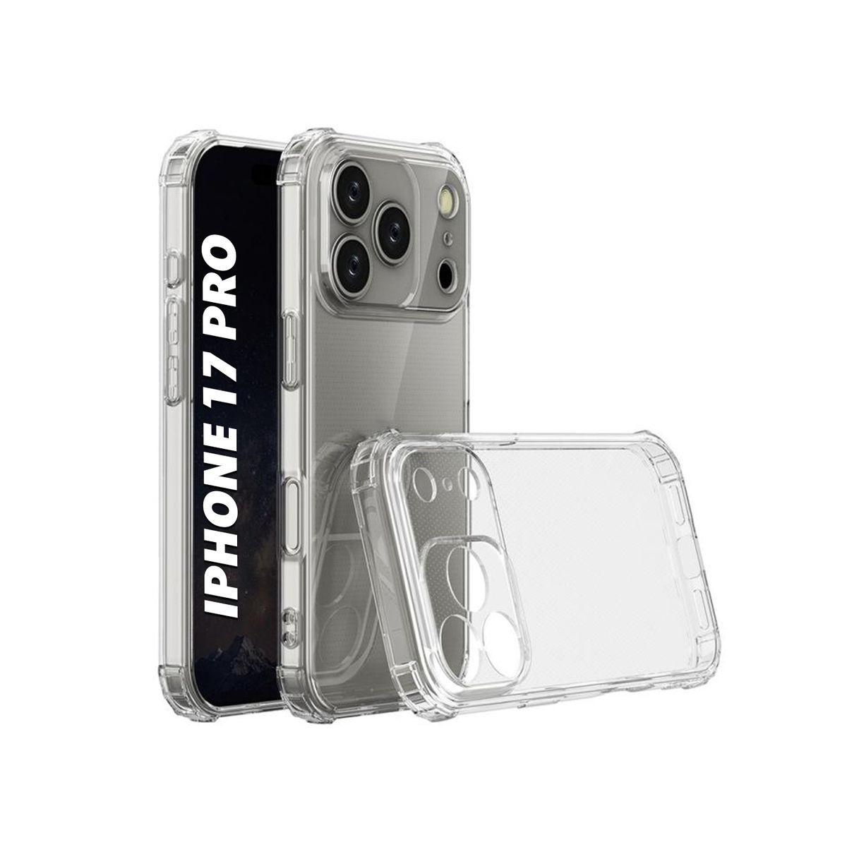 GENERICO - Funda Protector para IPHONE 17 PRO - Transparente Anti Impacto