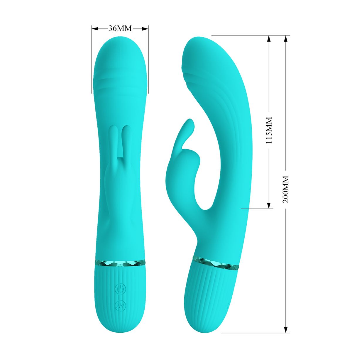 PRETTY LOVE - Vibrador Rabbit Sexual Scocco Femenino Silicona Super Suave
