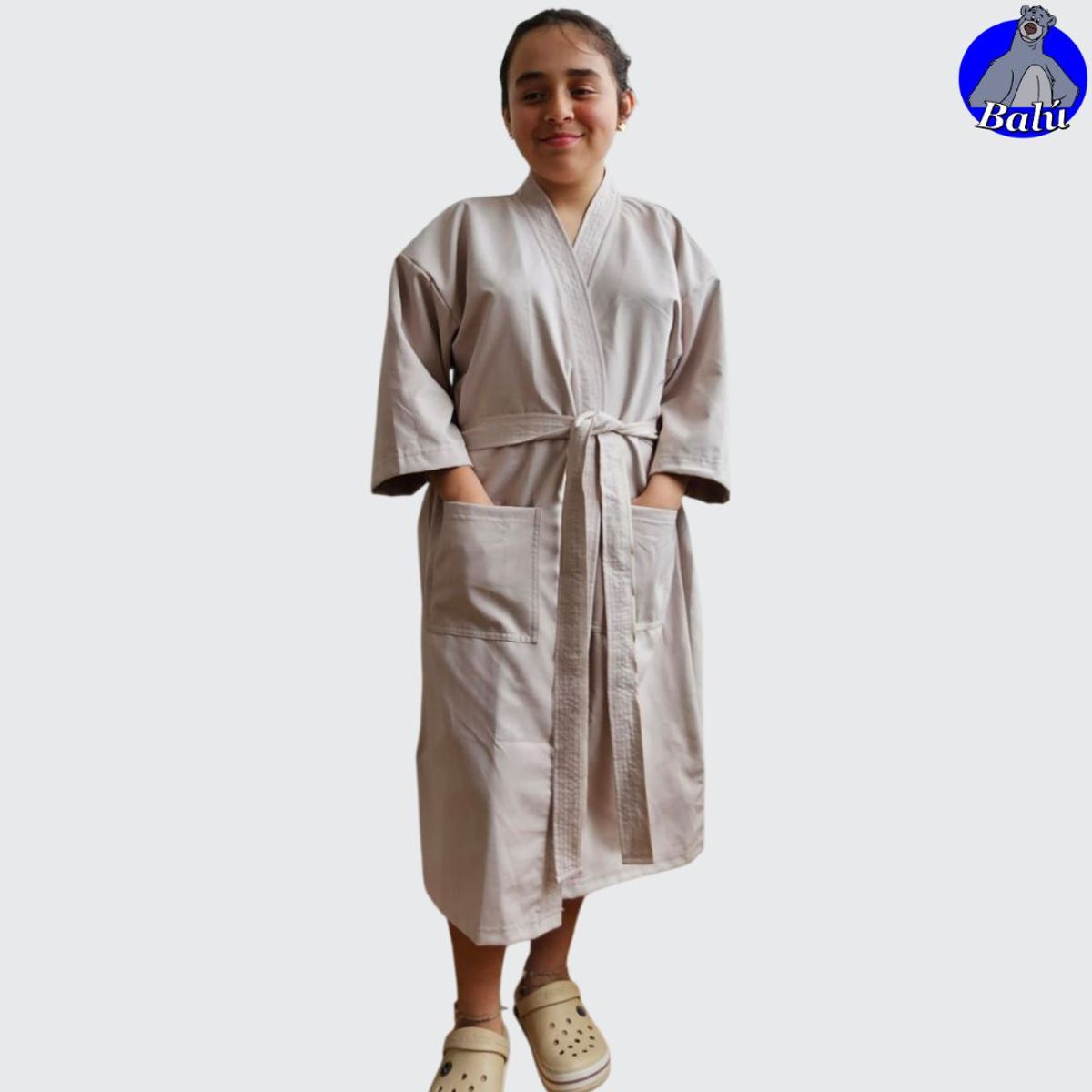 GENERICO - Bata de ducha en microfibra ultrafina