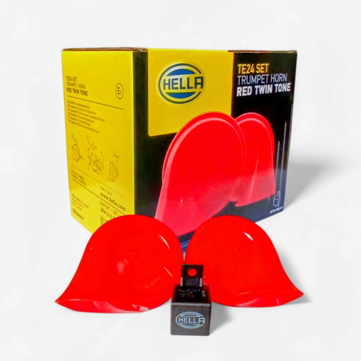 HELLA - Claxon hella modelo doble caracol con relay