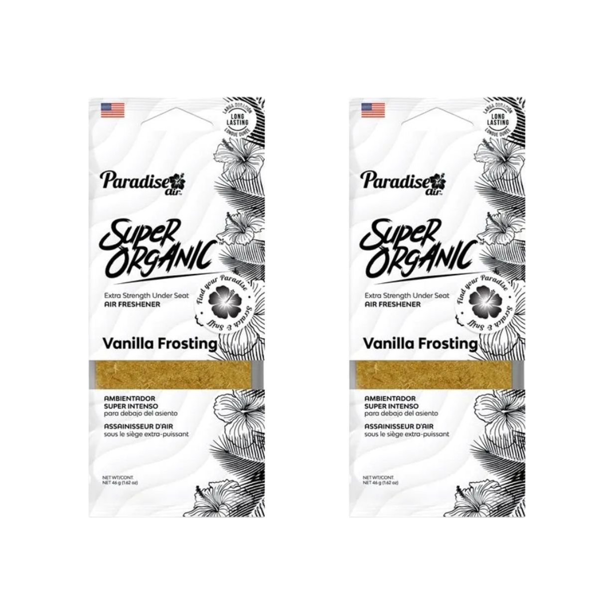 GENERICO - Ambientador para Auto Paradise Super Intenso Ambientador Vanilla Frosting x 2und