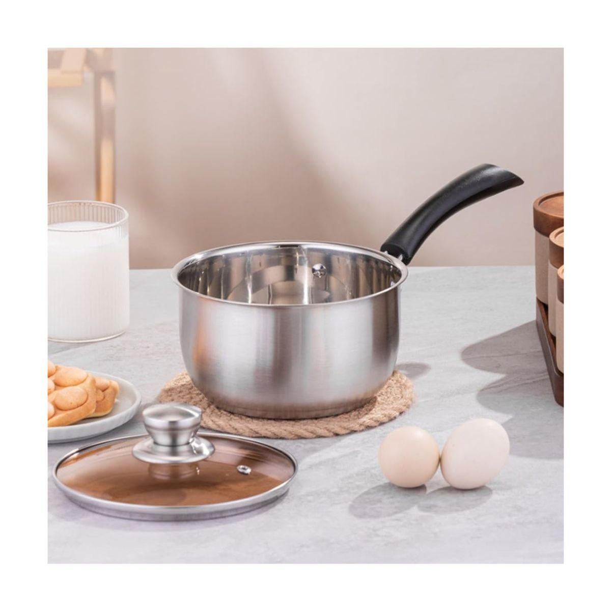 GENERICO - OLLA CON TAPA 16 CM