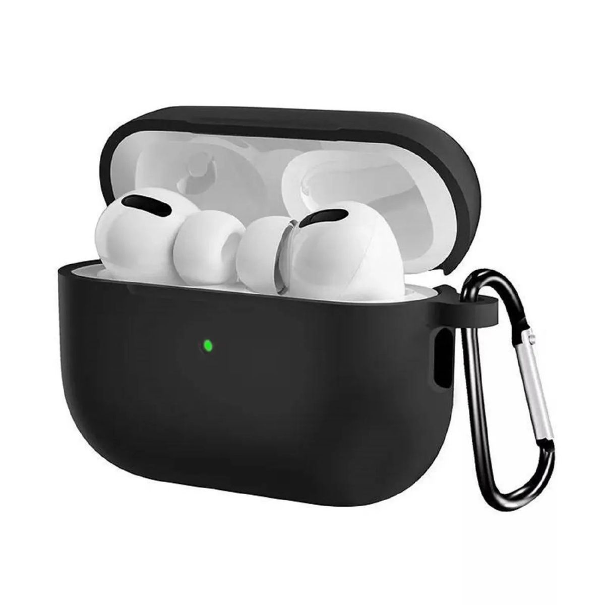 CASE - CASE DE SILICONA PARA AIRPODS PRO 2 - NEGRO