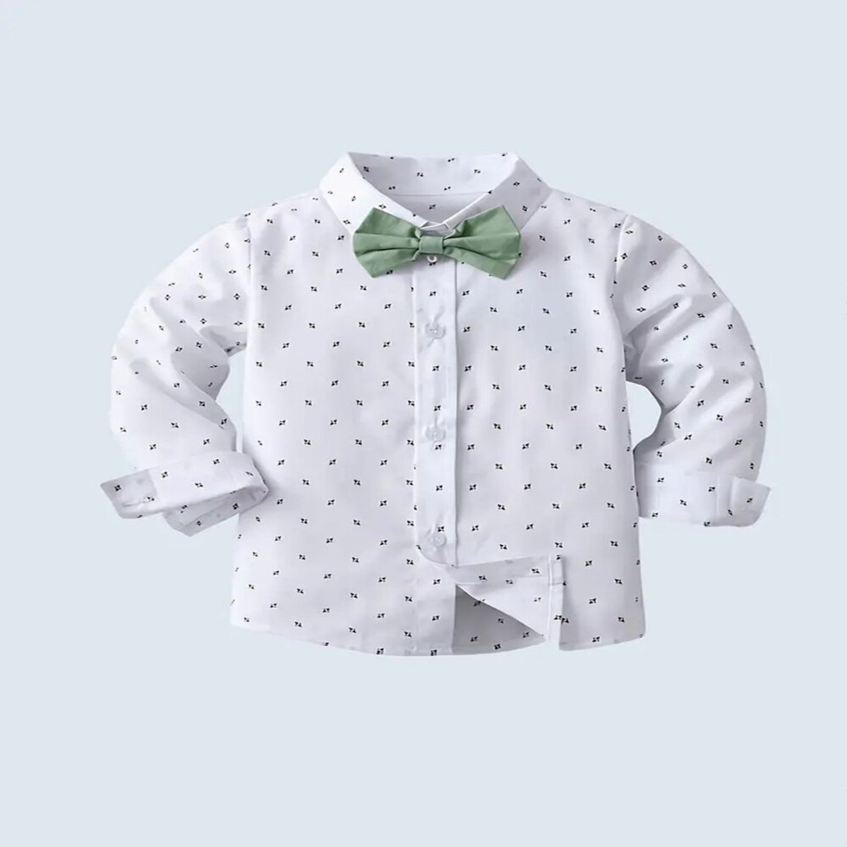 GENERICO - TRAJE TERNO  NIÑO PARA BAUTIZO ELEGANTE - CAMISA + PANTALON + TIRANTE + CORBATA