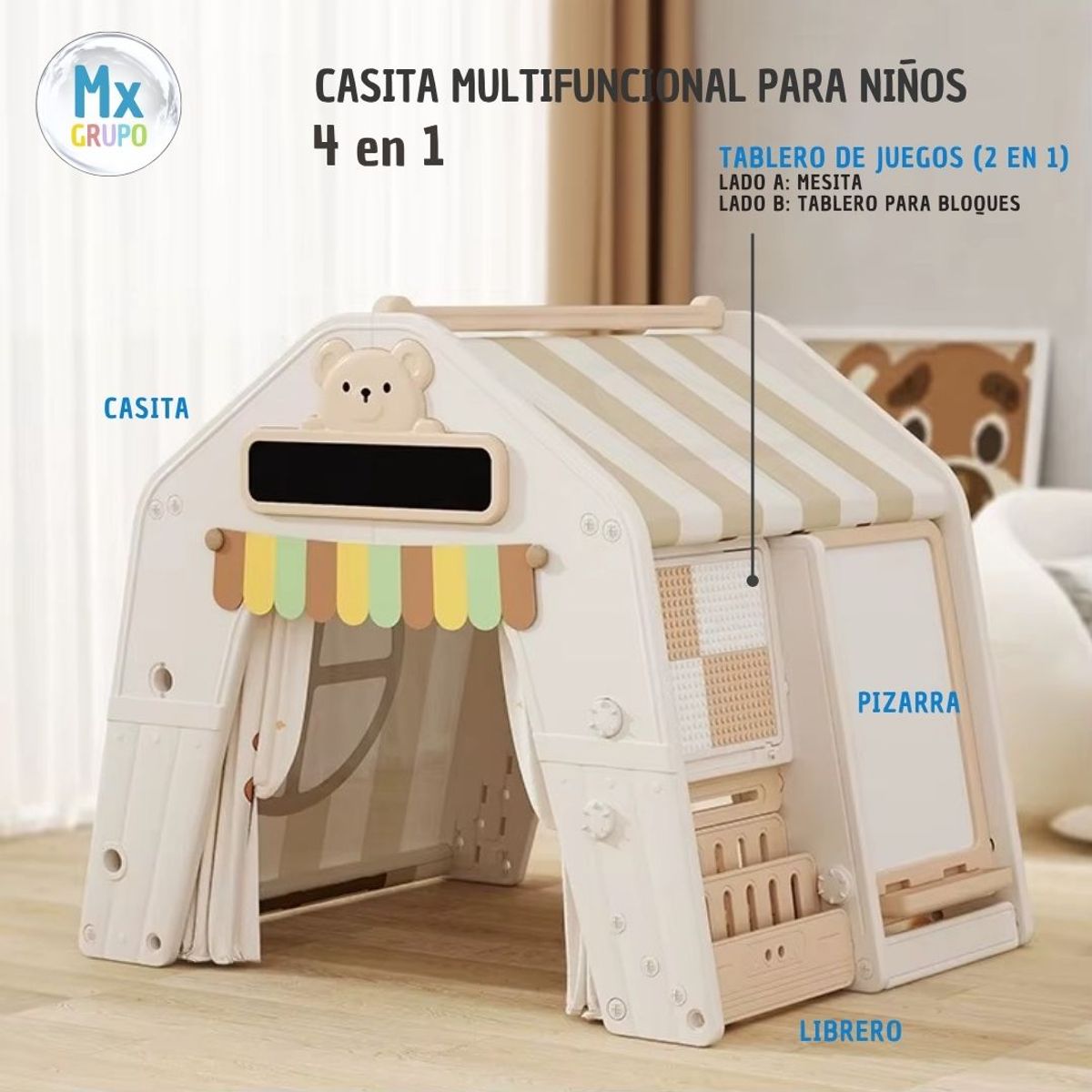 CASITA MULTIFUNCIONAL PARA NIÑOS, marca GENERICO - Foto 2