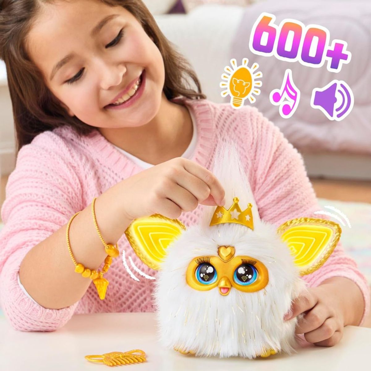 FURBY - Muñeco Interactivo Furby Gold Glam Inglés