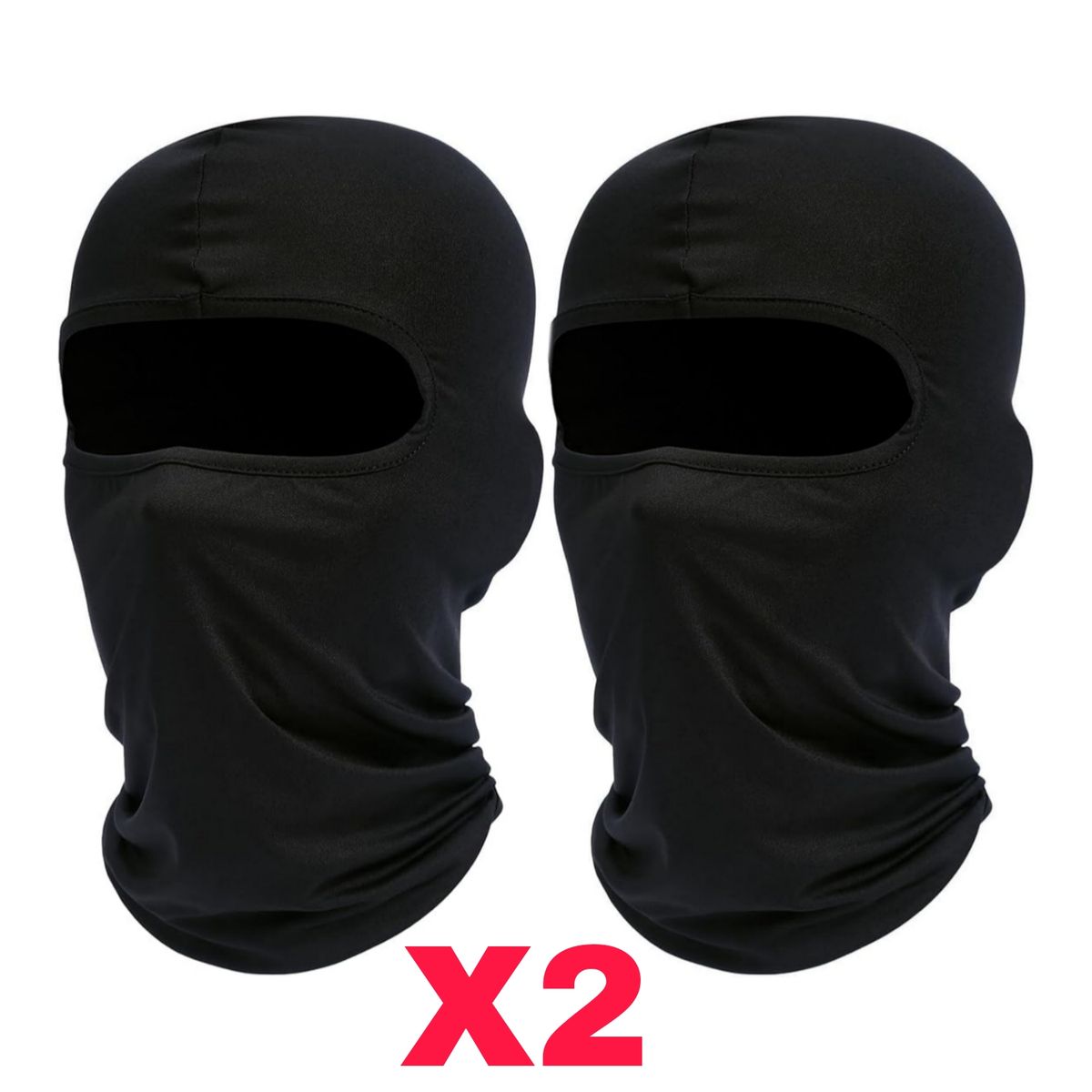 GENERICO - Pasamontaña negro para moto ciclismo estandar