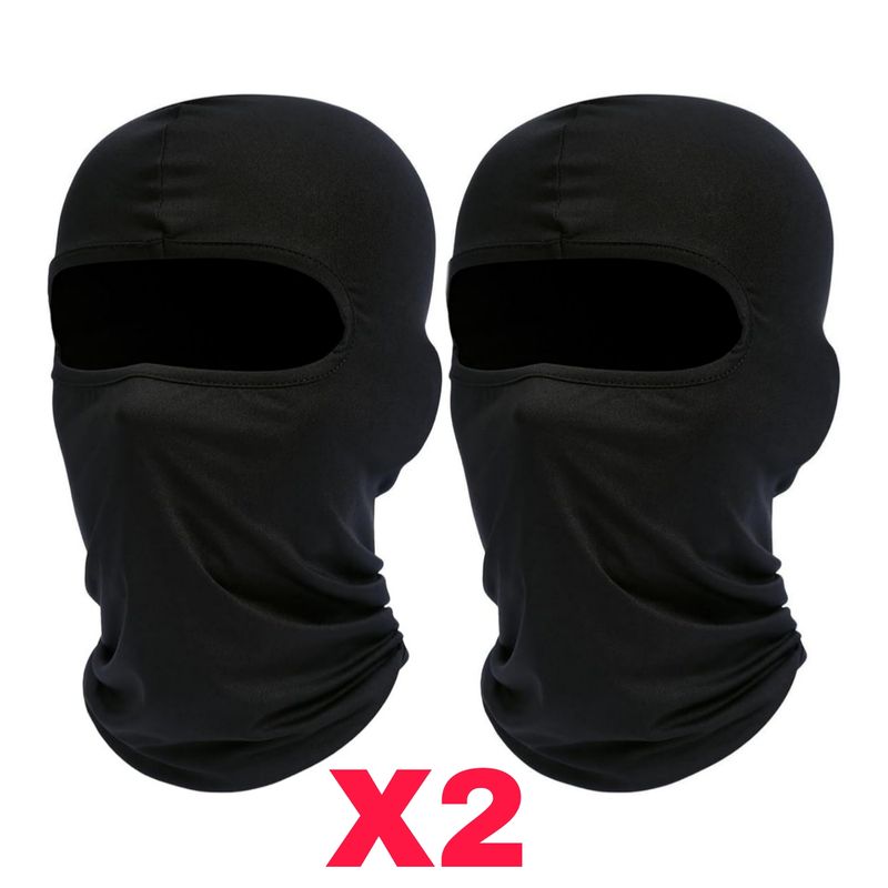 GENERICO - Pasamontaña negro para moto ciclismo estandar