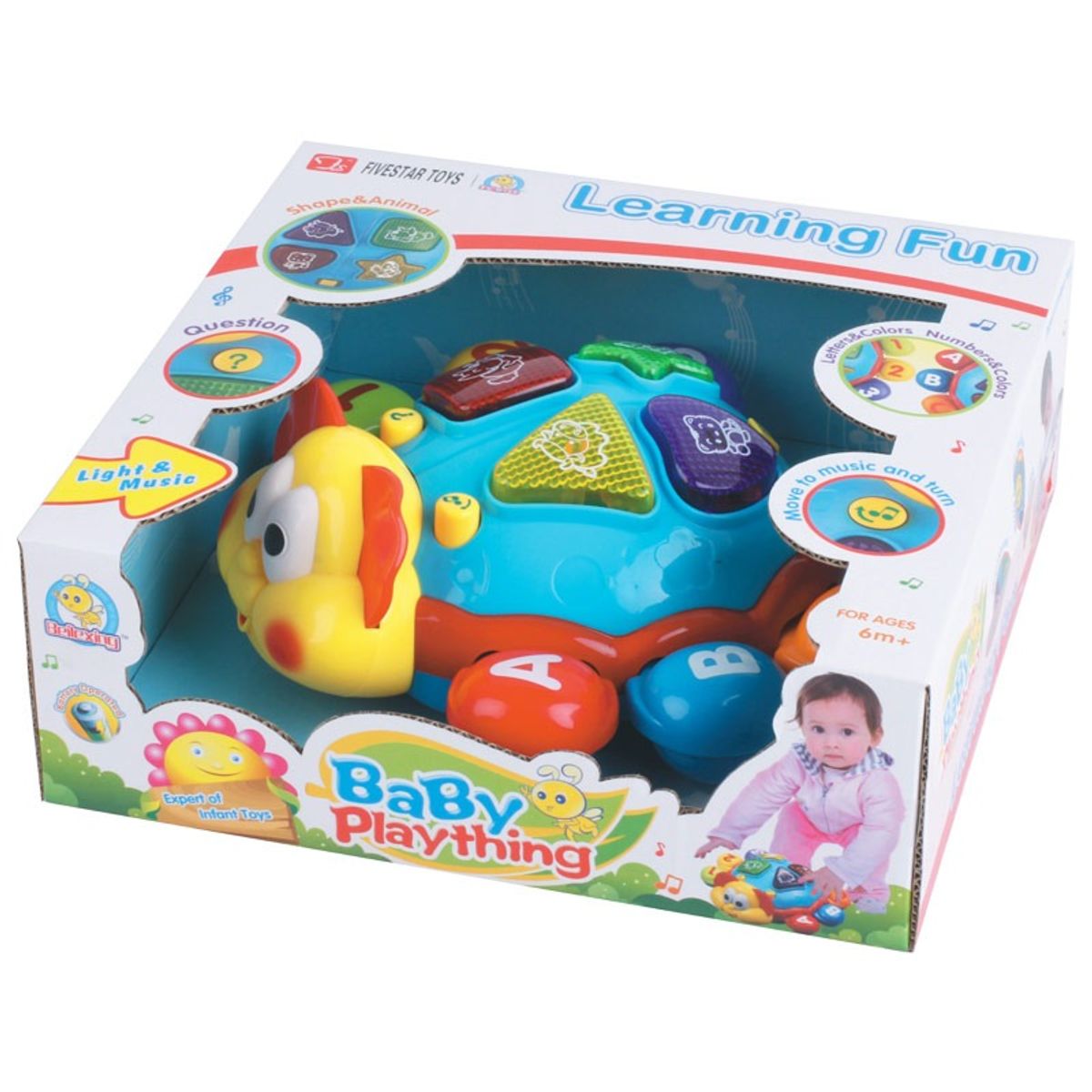 GENERICO - MARIQUITA MUSICAL DIDACTICA PARA BEBES CON LUCES Y SONIDOS