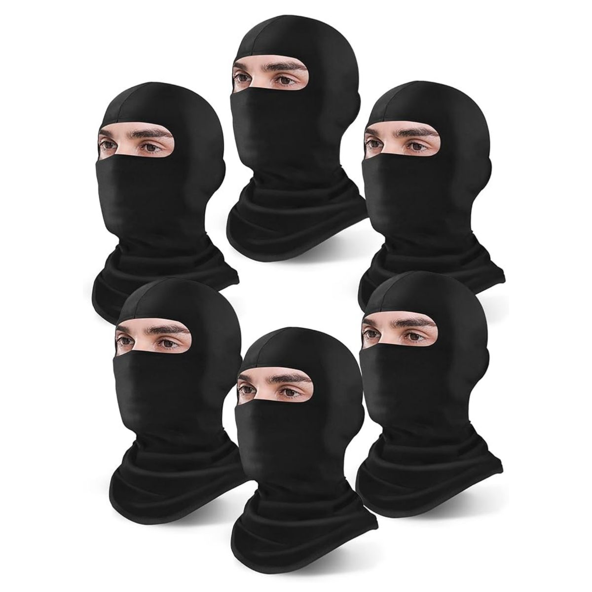 GENERICO - Pasamontaña negro para moto ciclismo estandar