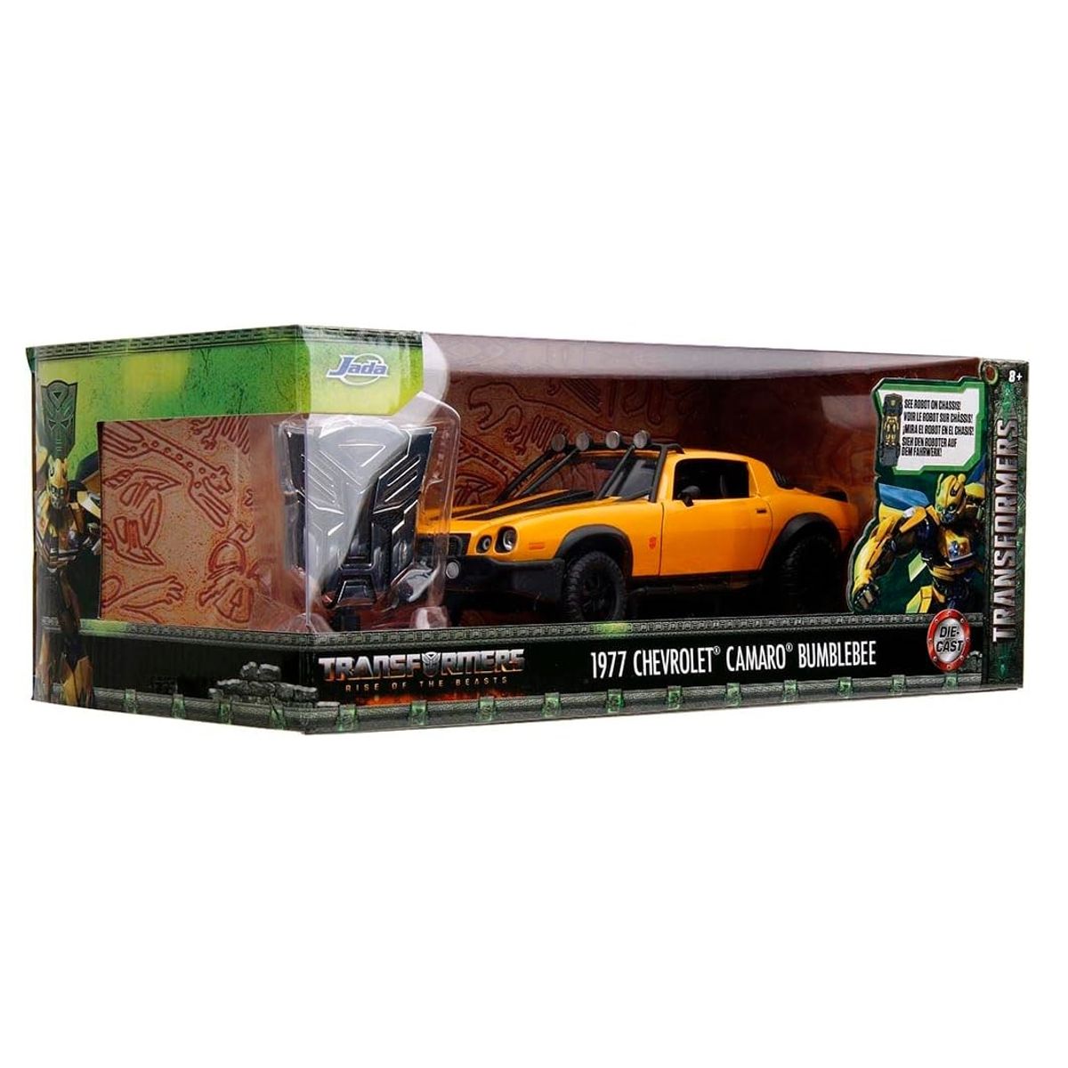 JADA TOYS - AUTO COLECCION CAMARO 1977 TRANSFORMERS BUMBLEBEE ESCALA 1-24