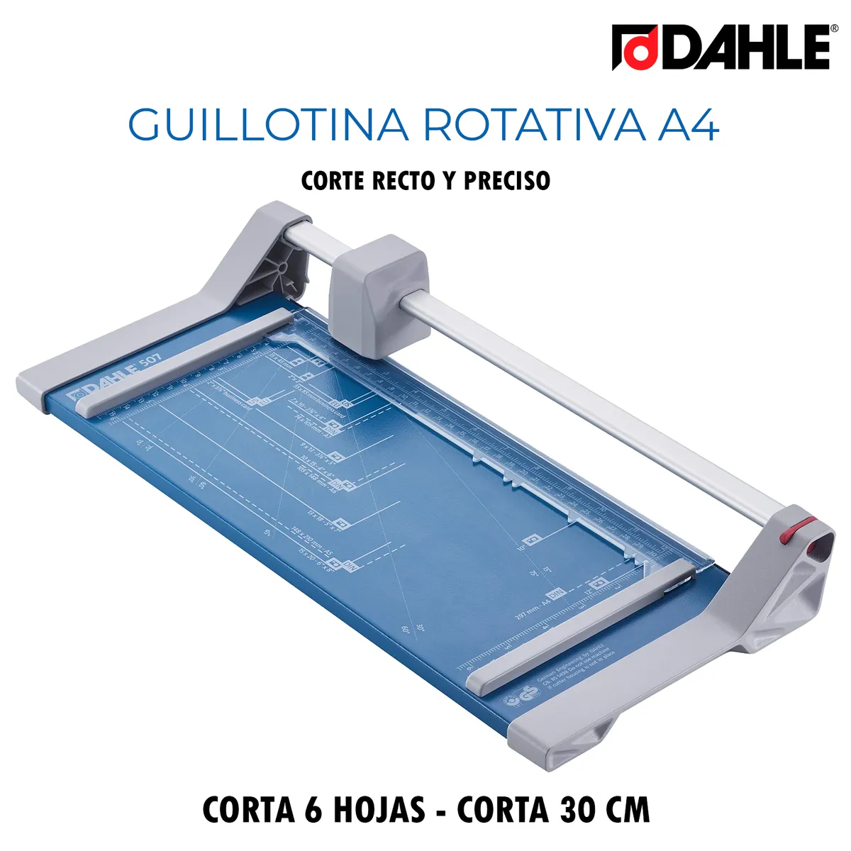 DAHLE - Guillotina de Papel Rotativa A4 DAHLE