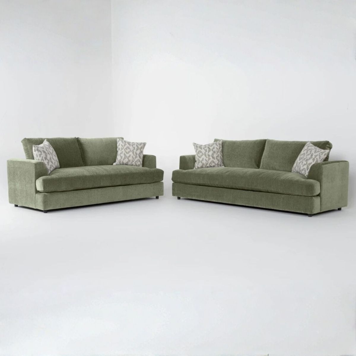 GENERICO - Juego de Sala Cyber 3-2 en Tela Antifluido Color Verde