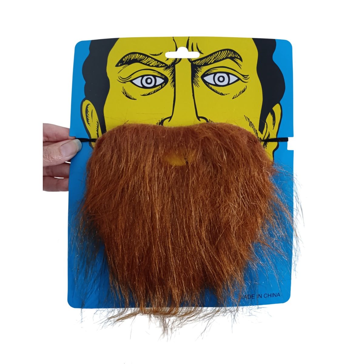 GENERICO - Barba falsa marrón disfraz Halloween Navidad