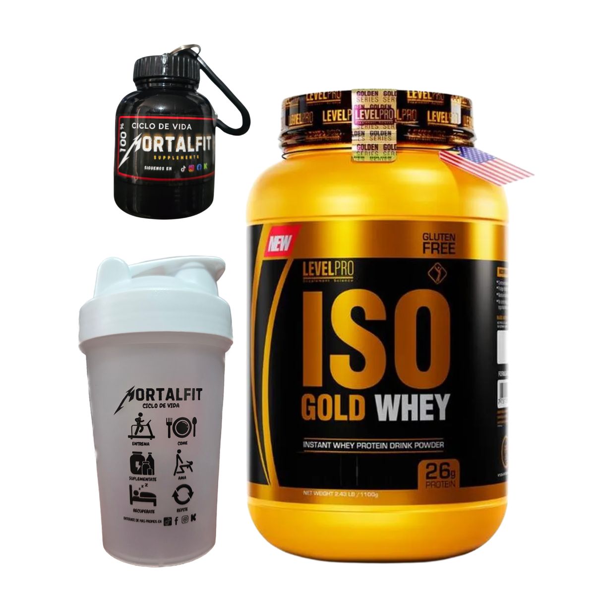 LEVEL PRO - Iso Gold Whey 1.1 kg + REGALOS