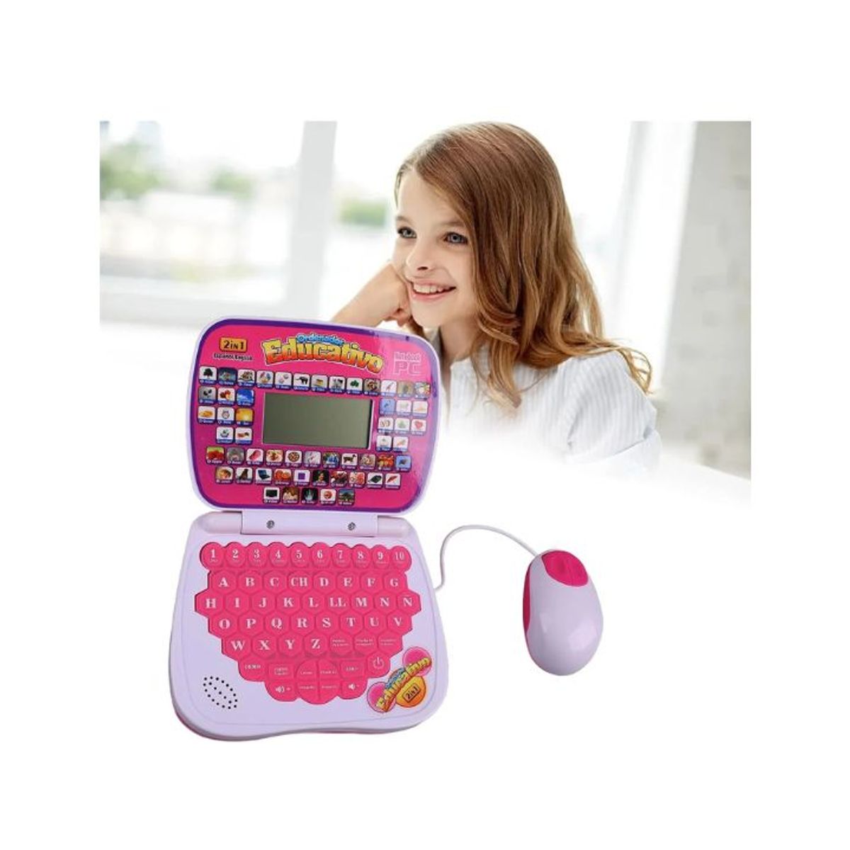 GENERICO - Mini Laptop Educativo con Mause para Niña