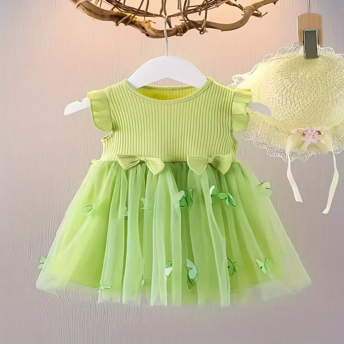 GENERICO - VESTIDO PARA NIÑA DE MARIPOSAS