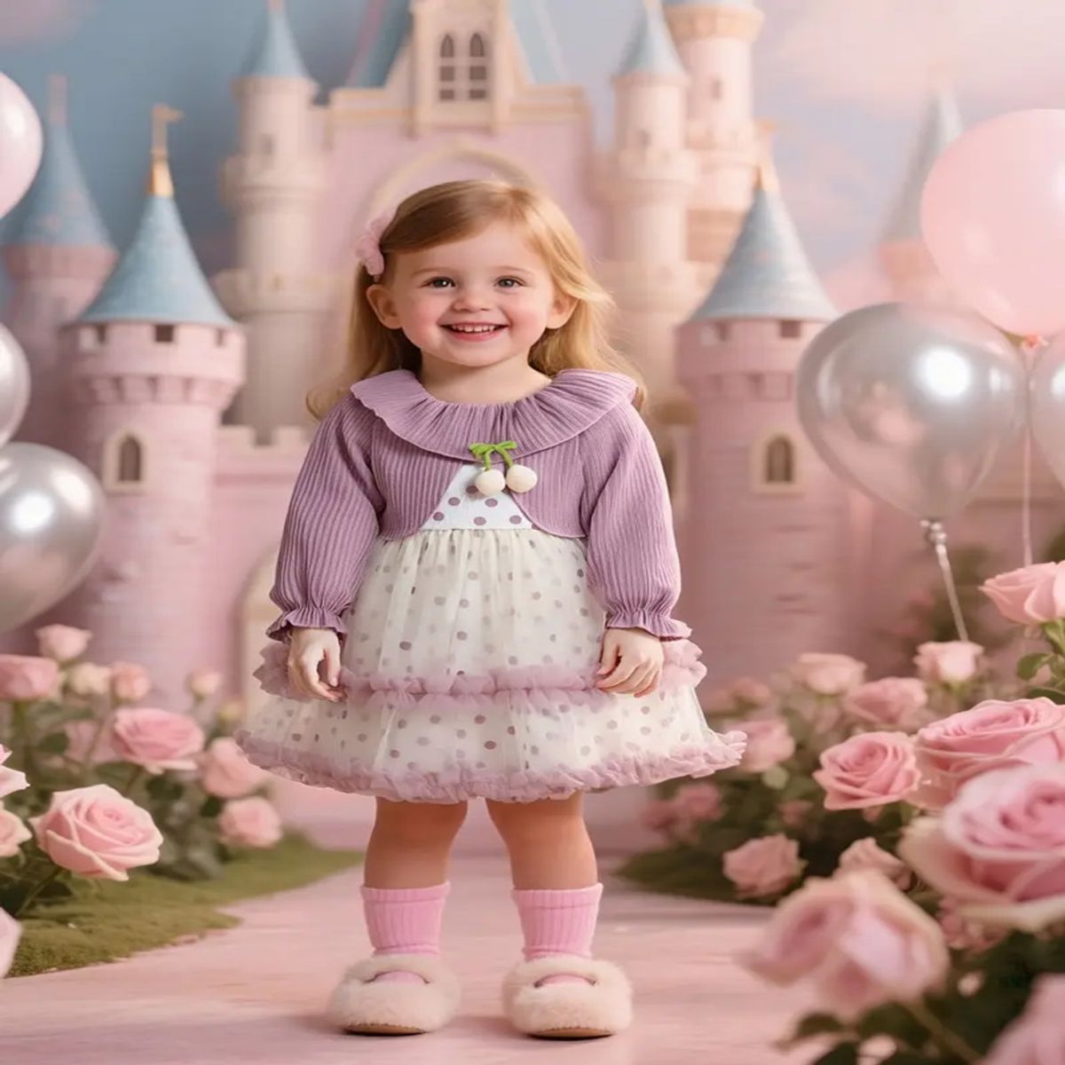 GENERICO - VESTIDO PARA NIÑA DE NAVIDAD