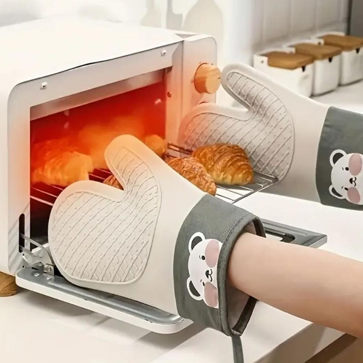 GENERICO - Guantes Resistentes Al calor Para Cocina Horno