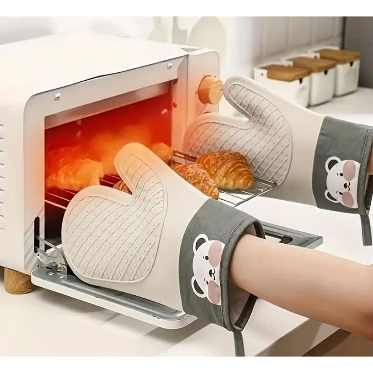 GENERICO - Guantes Resistentes Al calor Para Cocina Horno