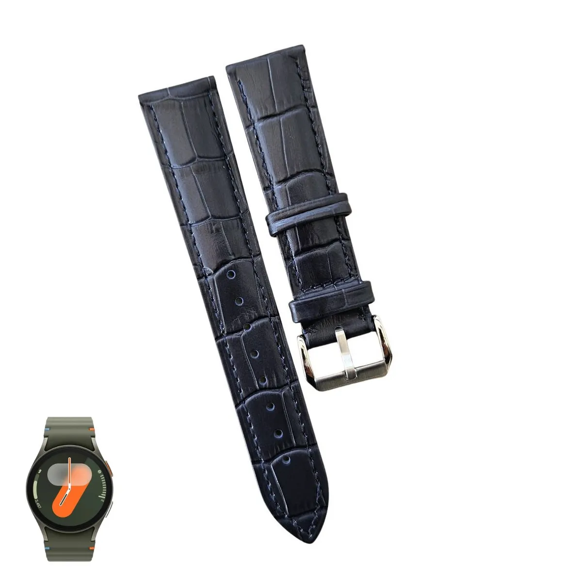 GENERICO - Correa Cuero Classic para SAMSUNG WATCH 7 - Azul