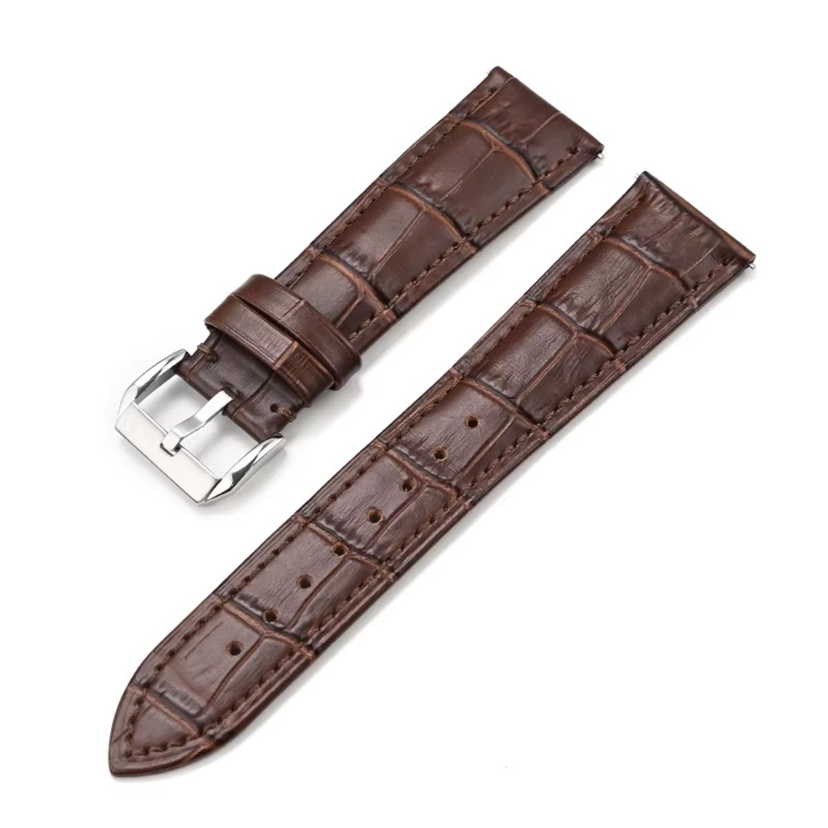 GENERICO - Correa Cuero Classic de 20mm para Reloj Universal - Marron