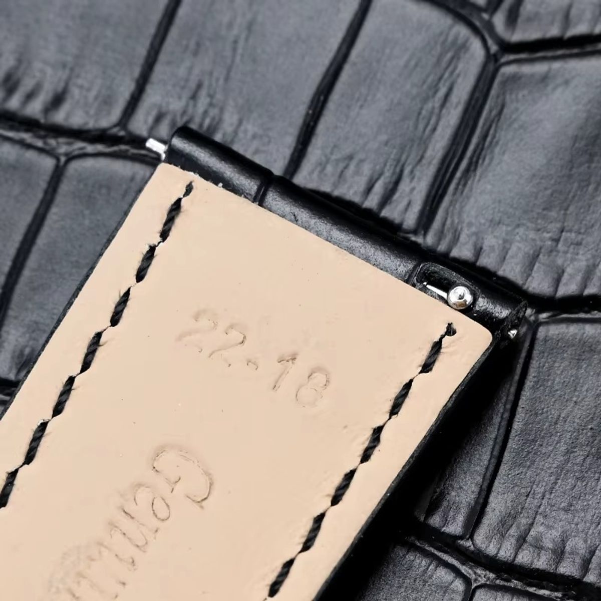 GENERICO - Correa Cuero Classic de 22mm para Reloj Universal - Negro