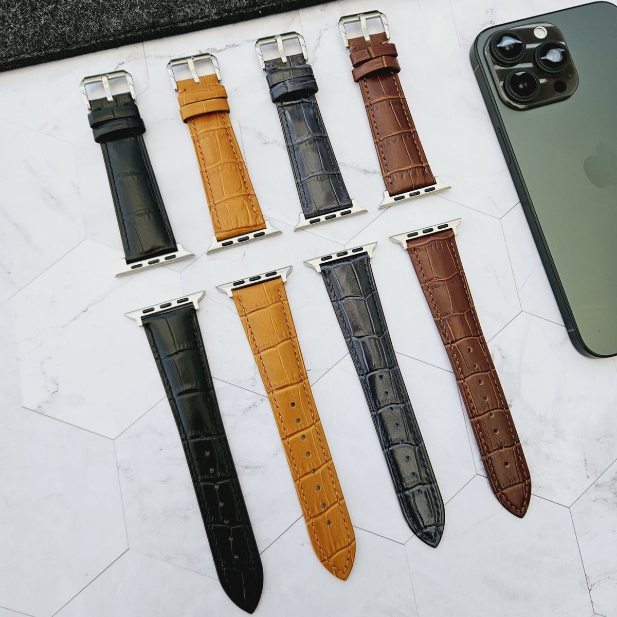 Correa Cuero Classic para APPLE WATCH DE 40 - 41 - 42MM - Camello, marca GENERICO - Foto 2
