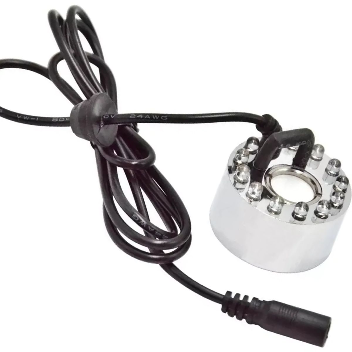 GENERICO - Humidificador Para Incubadora De Huevos 12 Led Inox 45mm