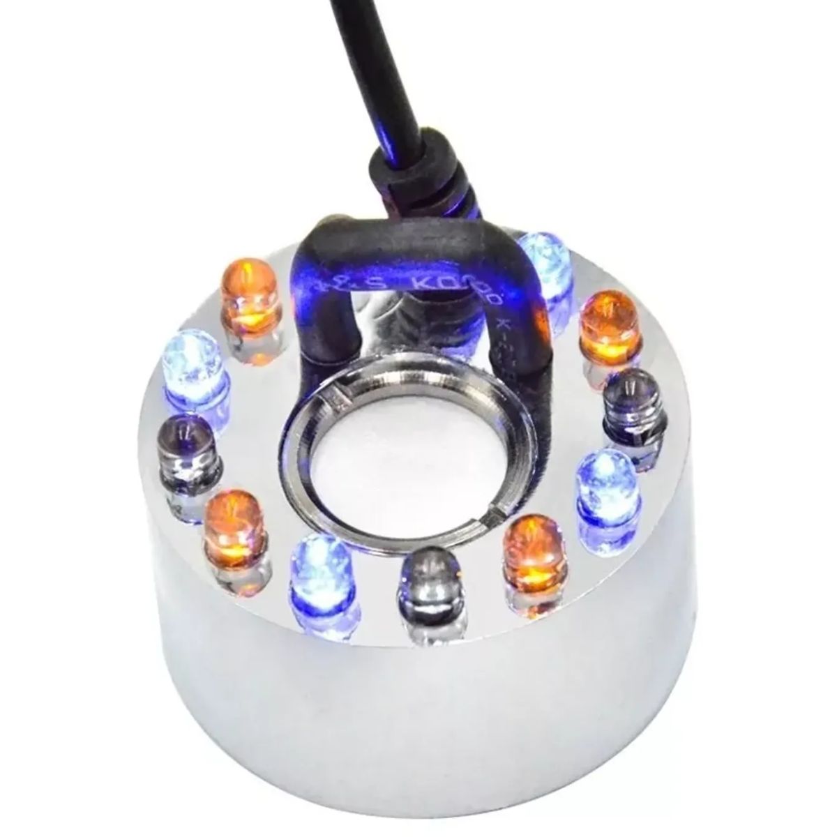 GENERICO - Humidificador Para Incubadora De Huevos 12 Led Inox 45mm