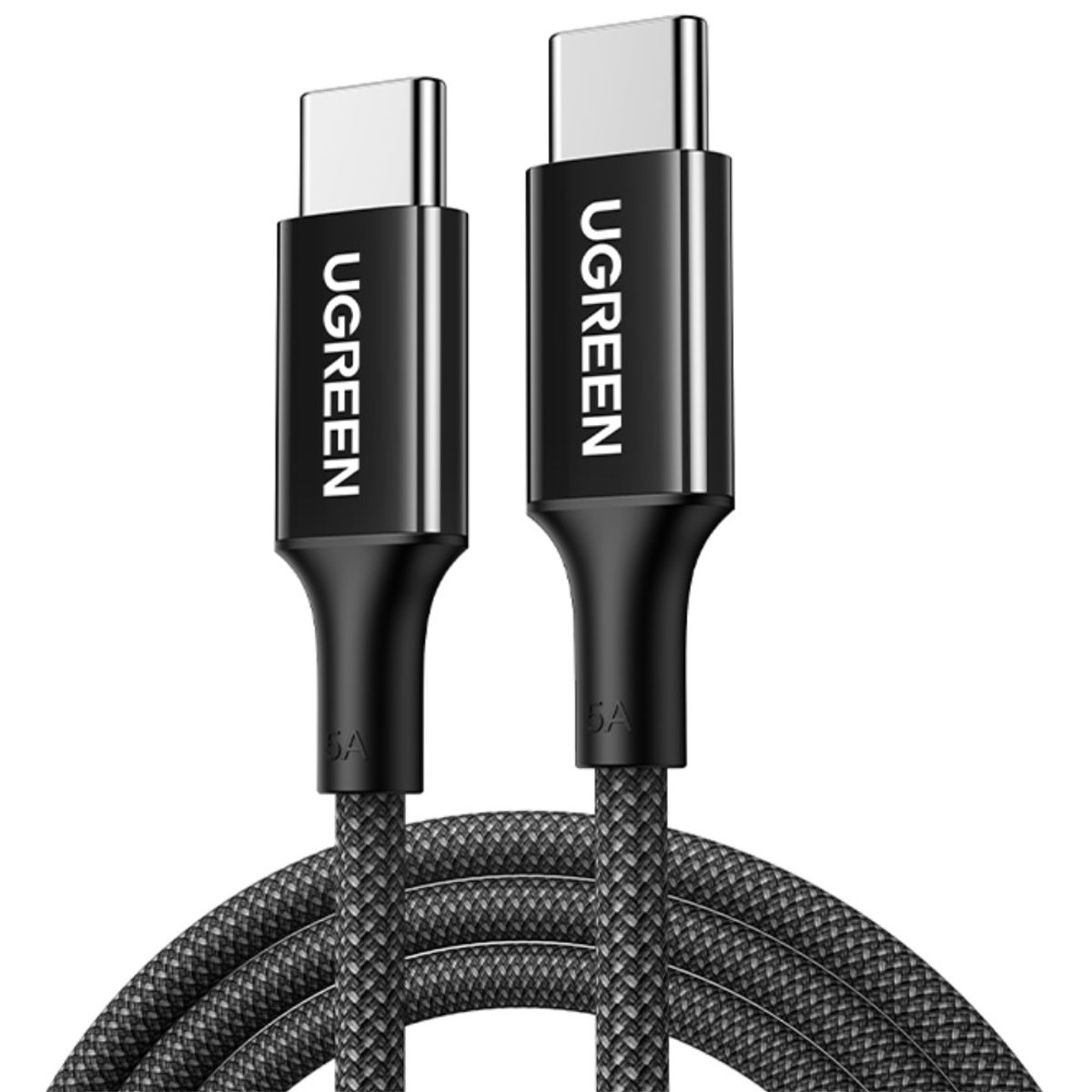 UGREEN - Cable USB-C Ugreen L502 100W 5A 1m Fast Charging Nylon Braided Black - 65249