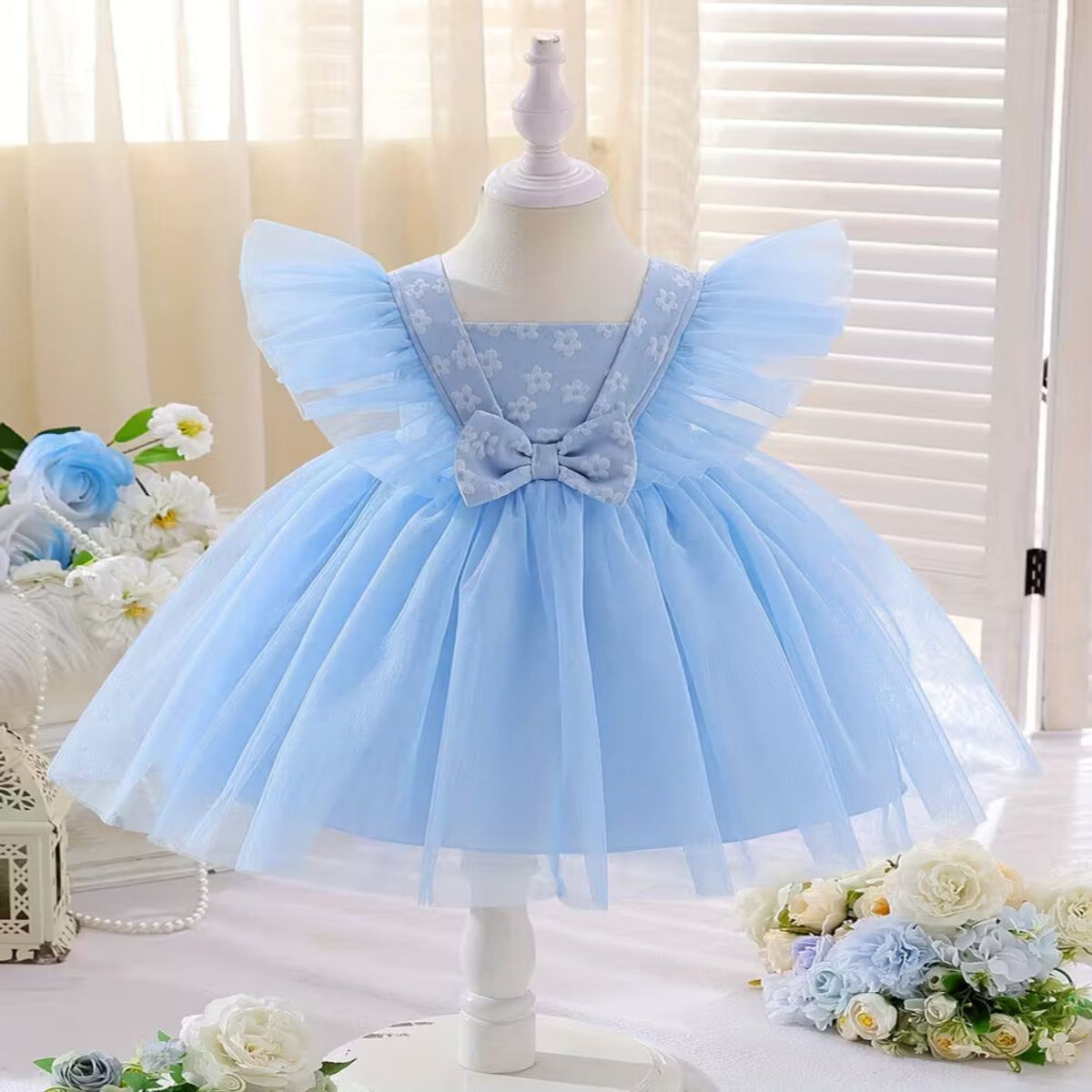 GENERICO - VESTIDO PARA NIÑA BEBE PARA FIESTA DE CUMPLEAÑOS