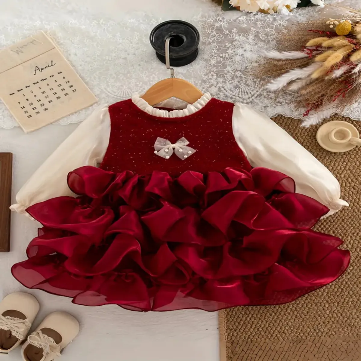 GENERICO - VESTIDO PARA NIÑA DE NAVIDAD