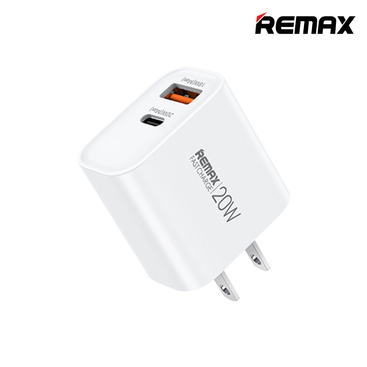 REMAX - Cargador De Pared 20W Remax RP-U120 Con Conector USB Tipo-A y Tipo-C