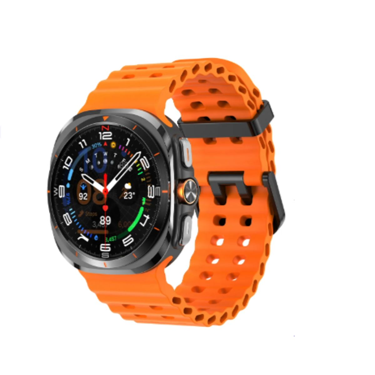 GENERICO - Correa Corrugada para Samsung watch 7ultra 40mm - ORANGE