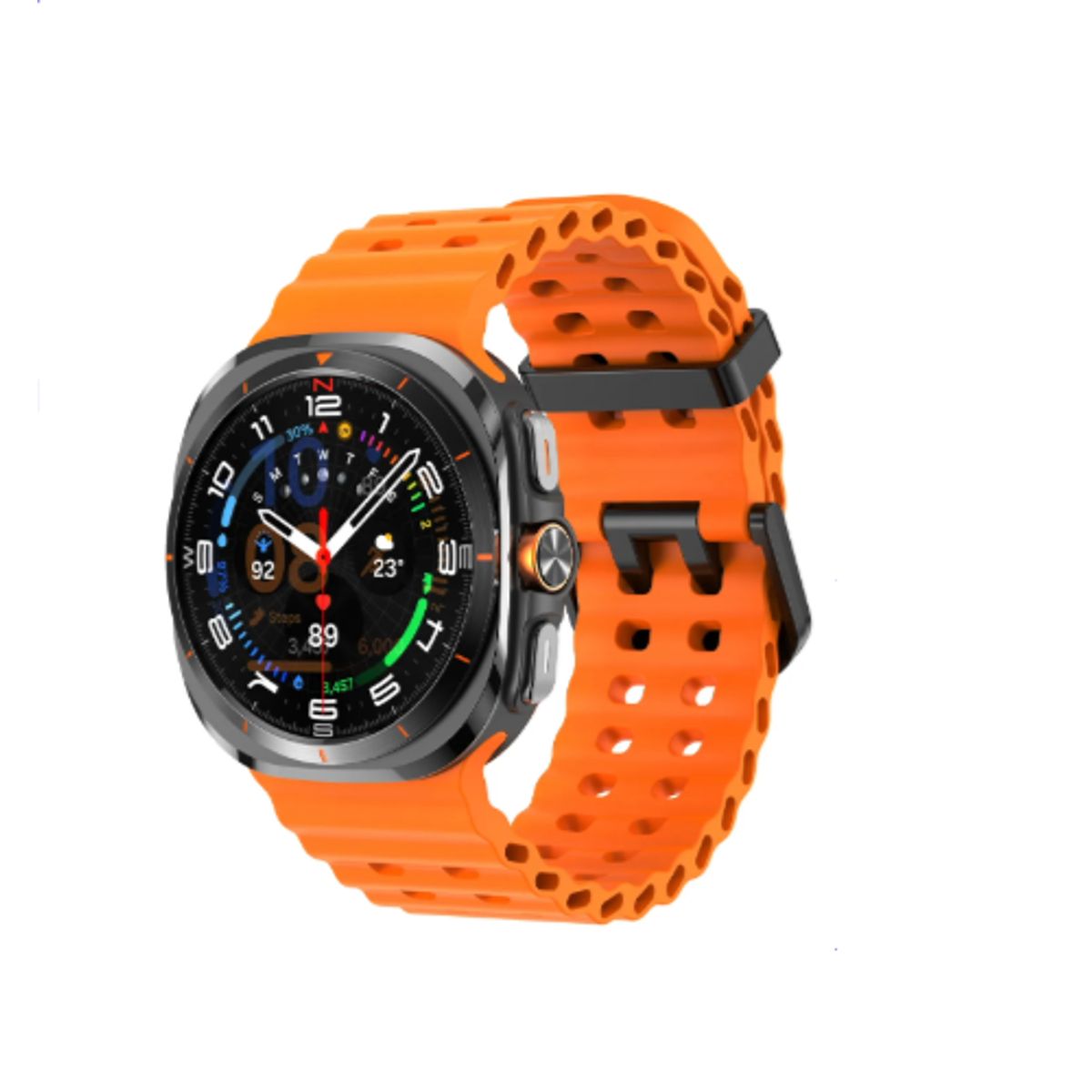 GENERICO - Correa Corrugada para Samsung watch 7ultra 40mm - ORANGE