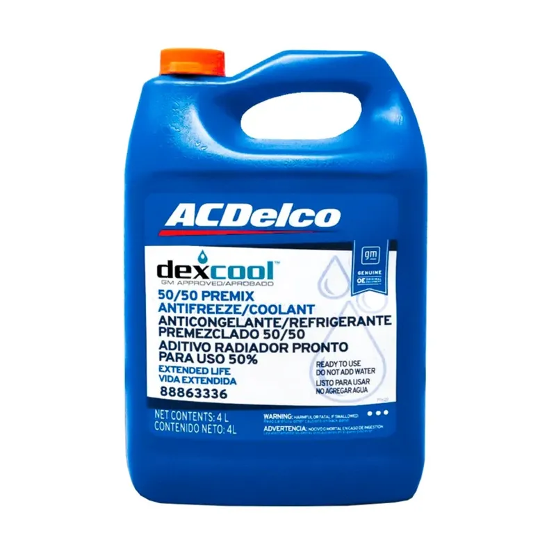 ACDELCO - Refrigerante americano Ac Delco DexCool naranja 50% 1 gln