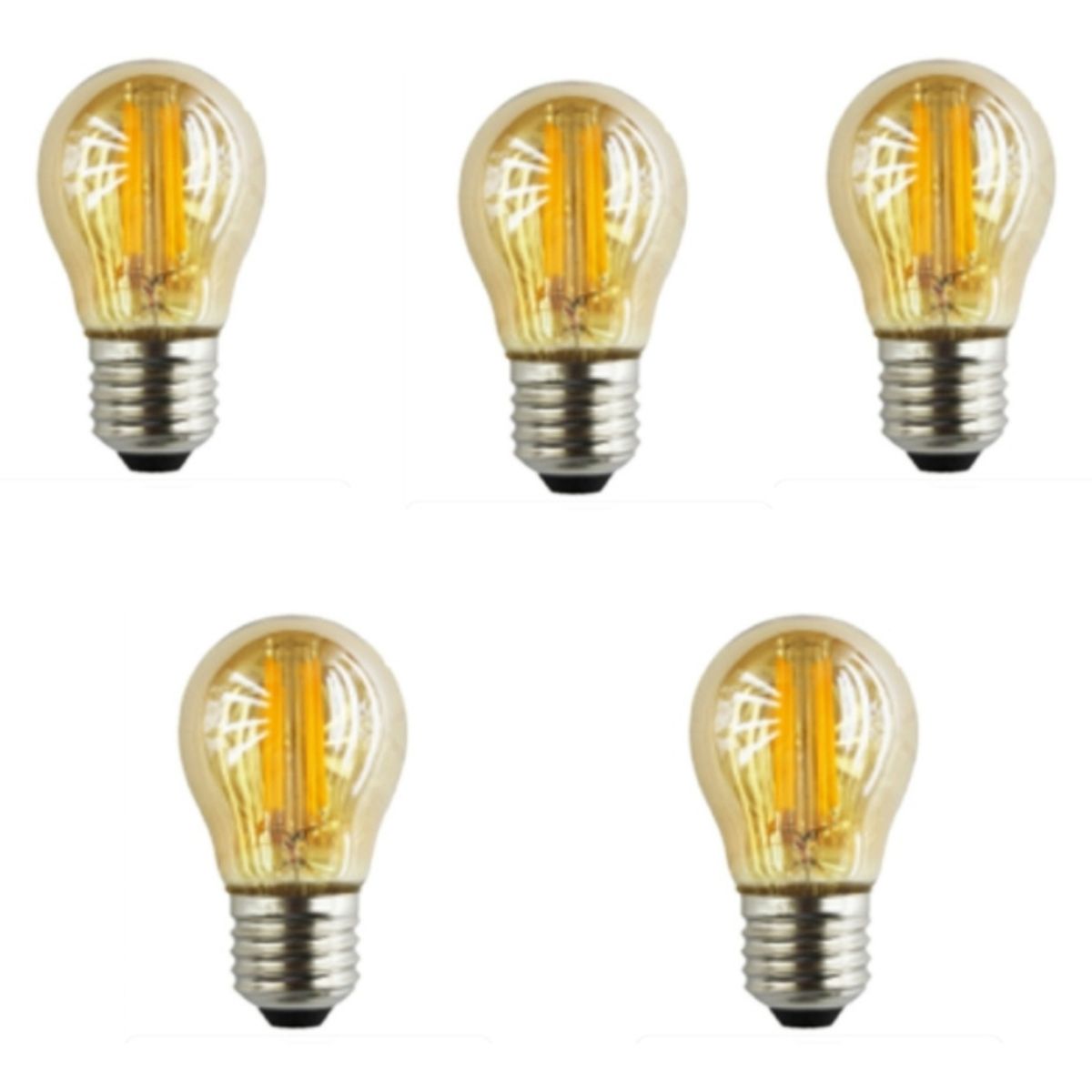 GENERICO - Foco led 2w nacarado luz cálida pack 5 unidades