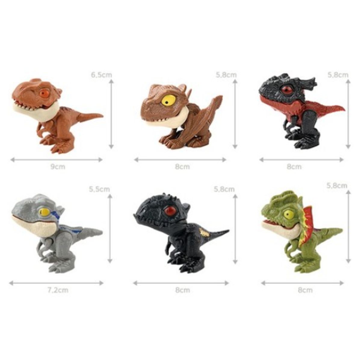 GENERICO - Juguete Set 12 Dinosaurios Mordedores Articulados