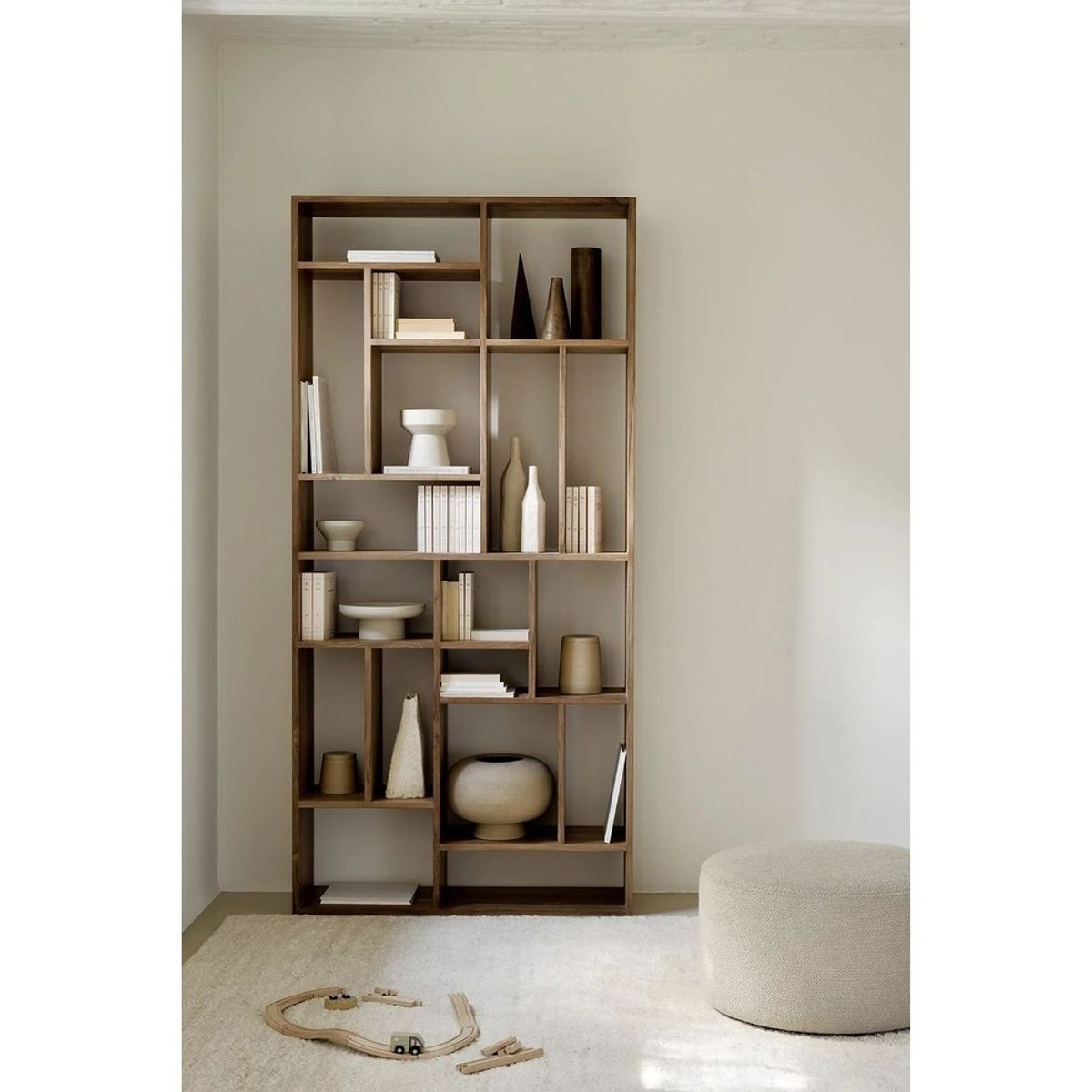 TU MESITA - Librero Minimalista Omega Color Chiavenna TU MESITA