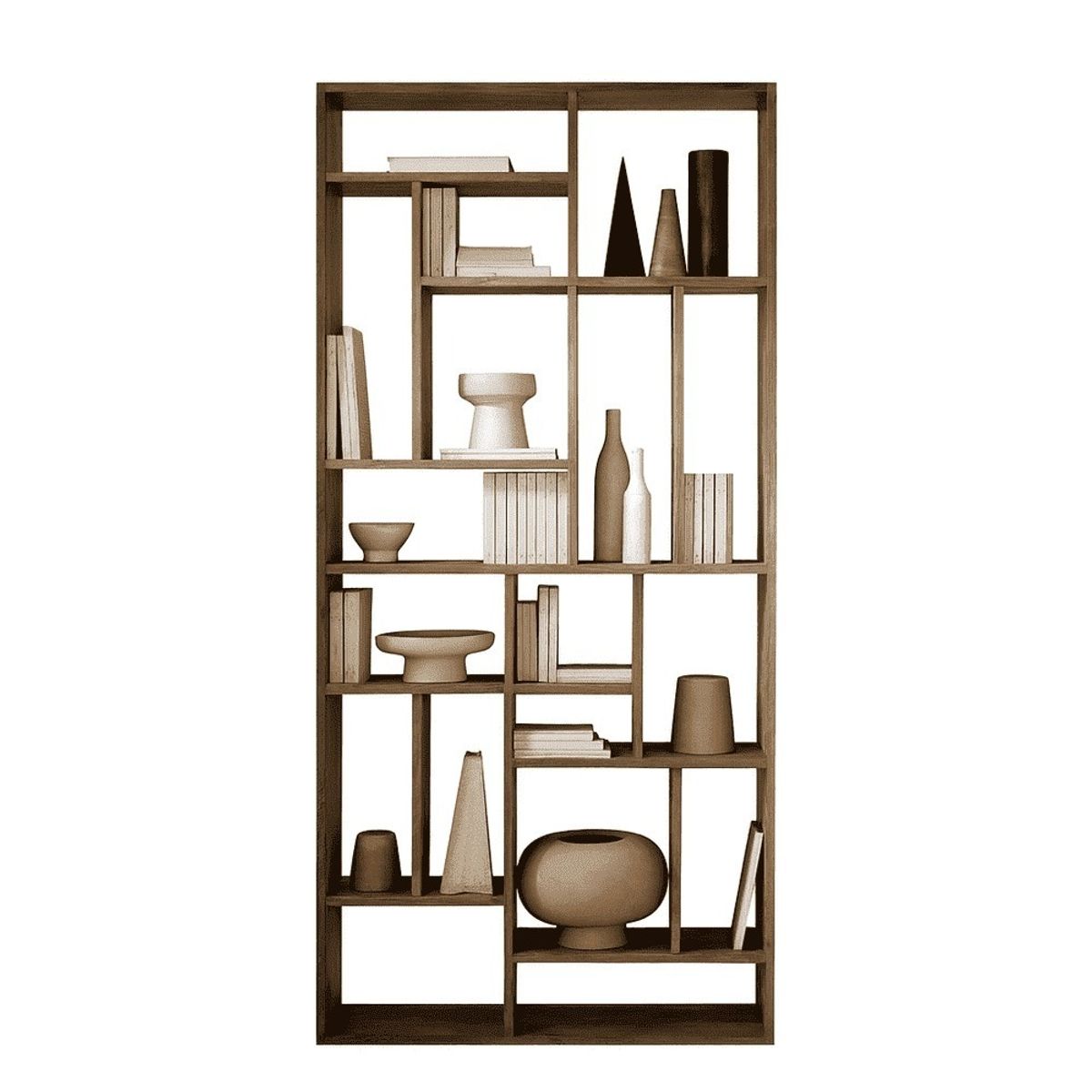 TU MESITA - Librero Minimalista Omega Color Chiavenna TU MESITA