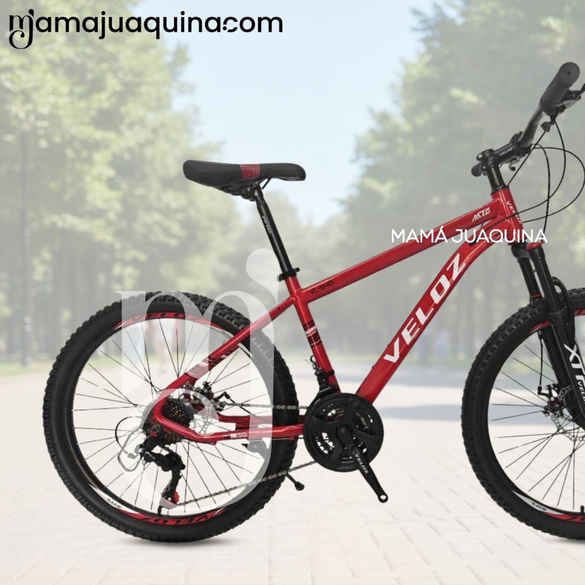 VELOX - Bicicleta Deportiva Aro 24 «TIRE URBAN» Edición Limitada Red