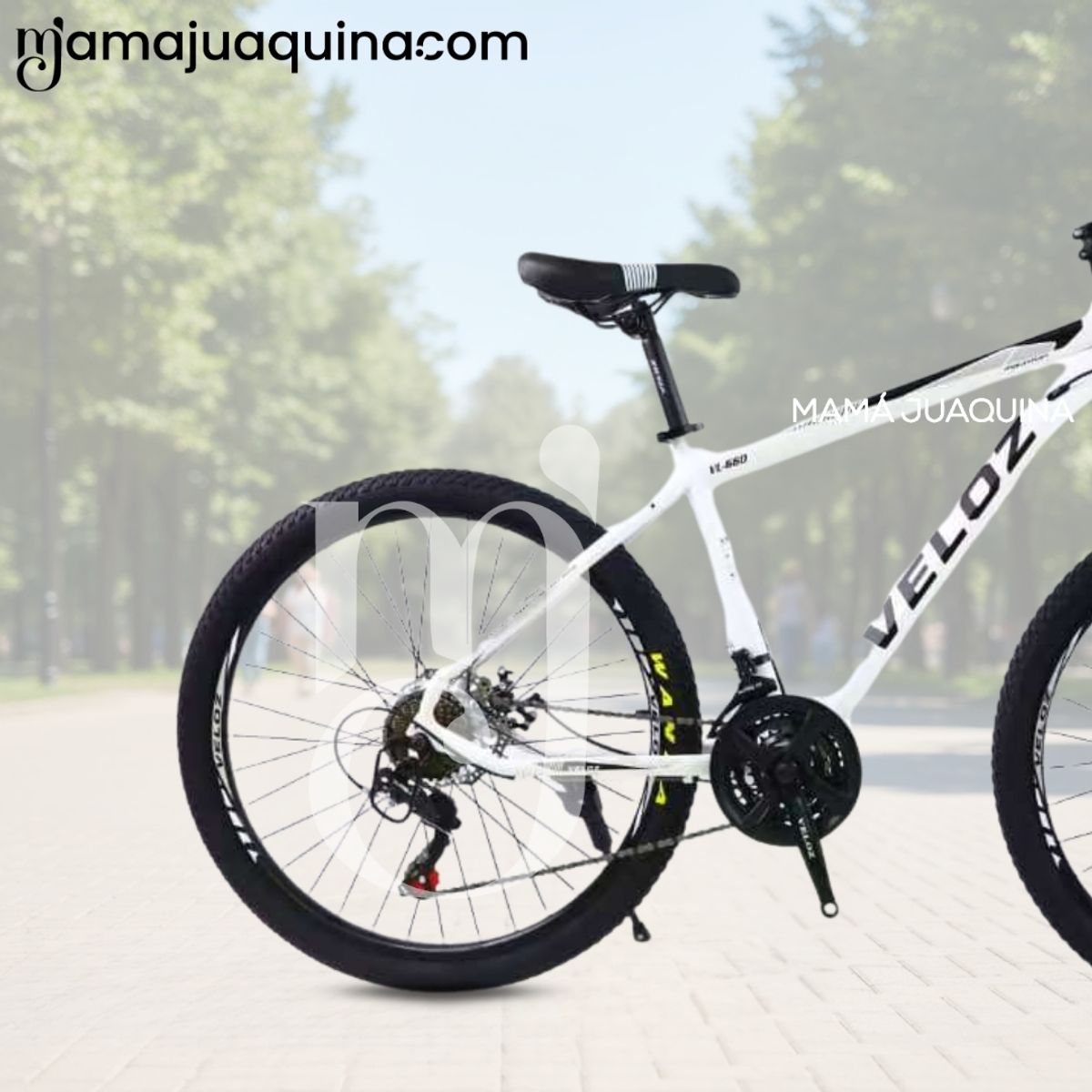 VELOX - Bicicleta Deportiva Aro 24 «TIRE URBAN» Edición Limitada White