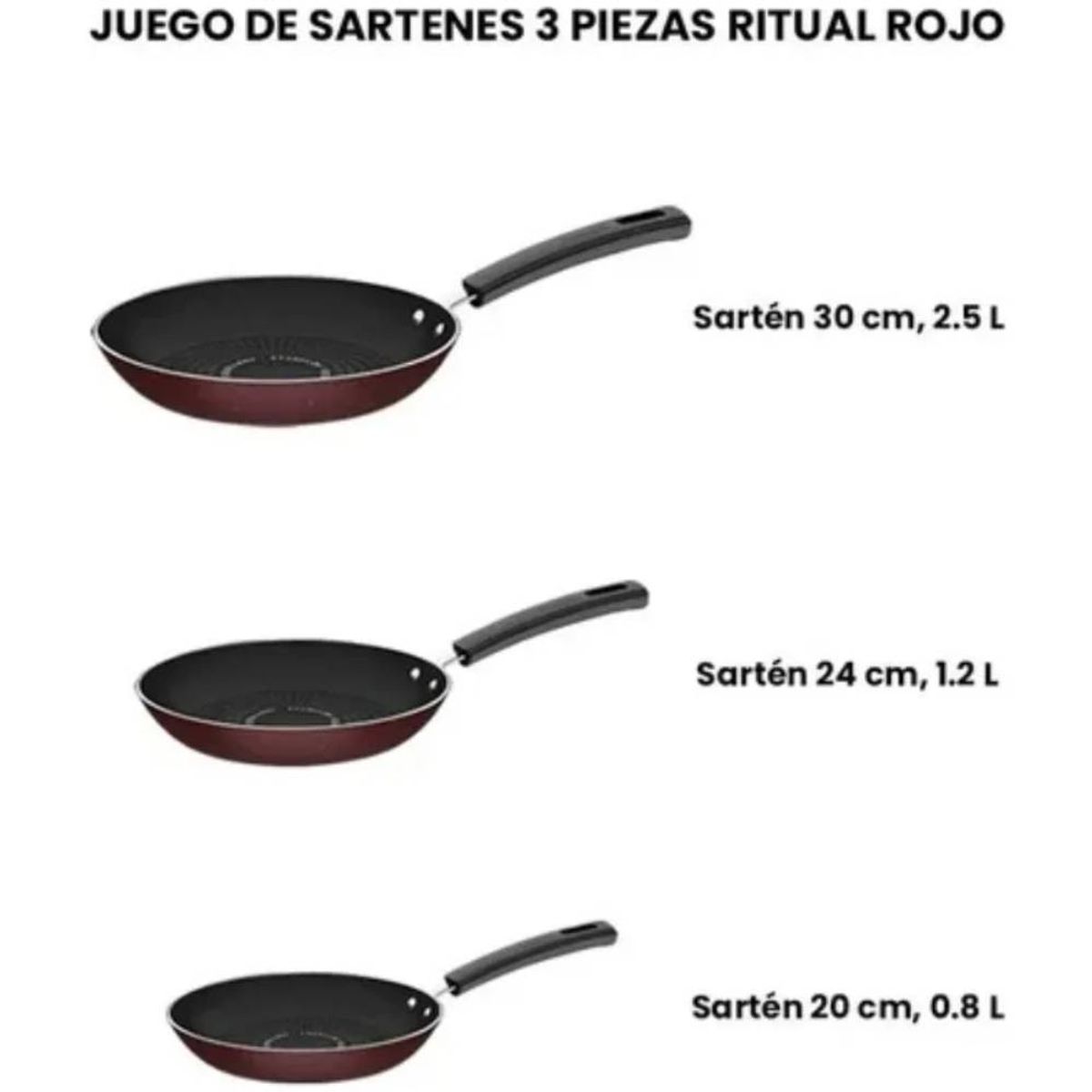 TRAMONTINA - Set De Sartenes X3 27899435 Ritual Tramontina