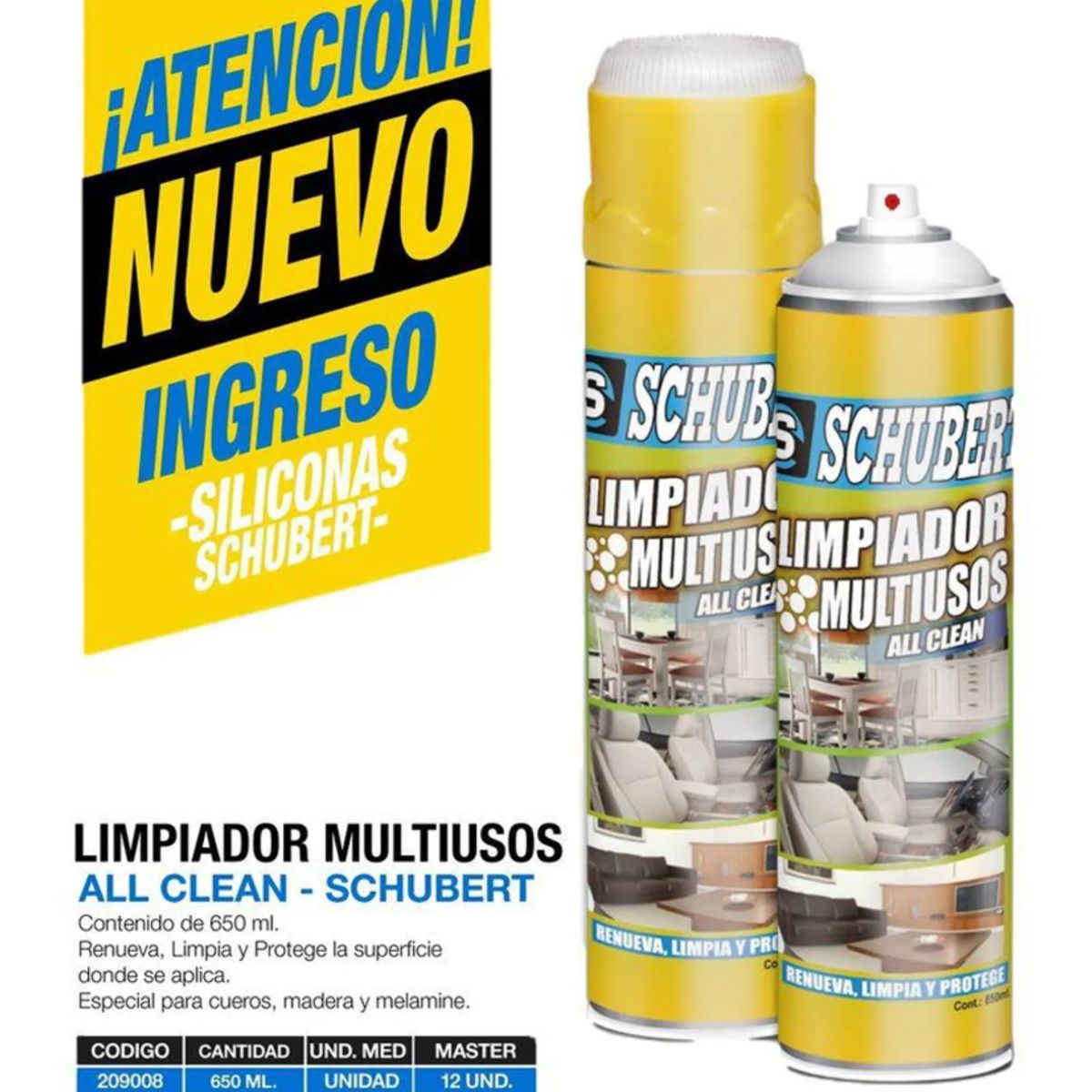 SCHUBERT - Schubert Limpiador Multiuso Espuma 650m
