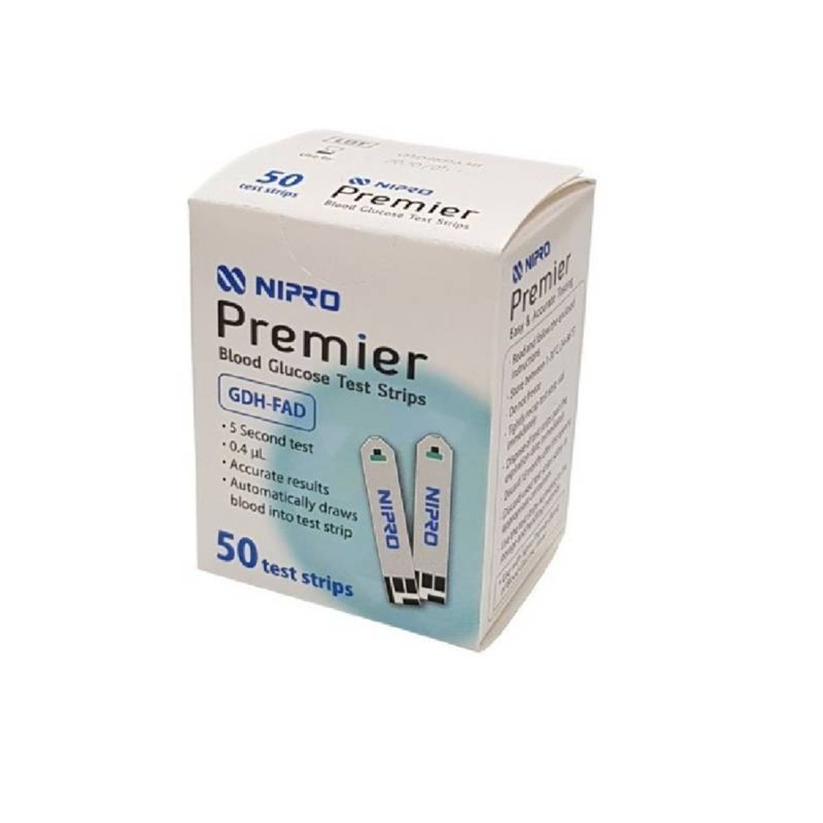 NIPRO - TIRAS REACTIVAS PREMIER CAJA X 50 UNIDADES