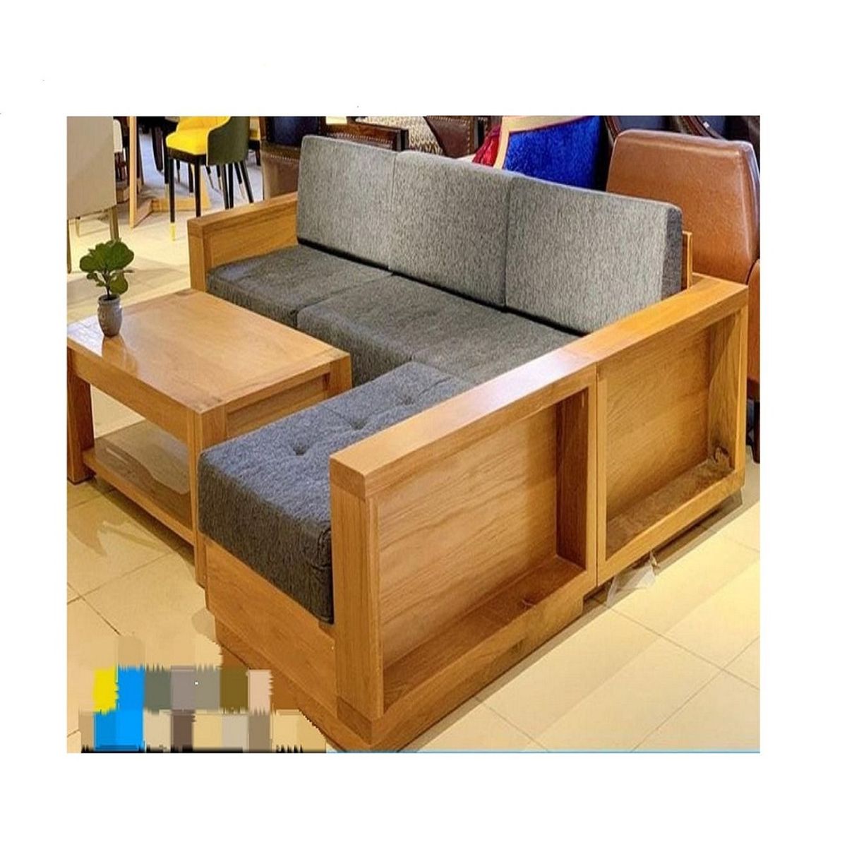 DMUEBLES - Seccional terraza Mobiliari Cotufas gris