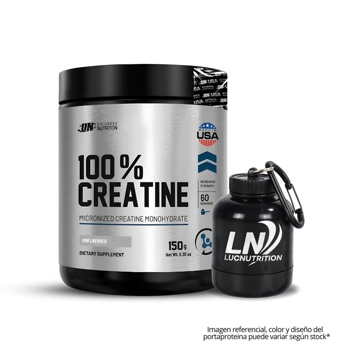 UNIVERSE NUTRITION - Creatina Universe nutrition 150 g - Creatina Monohidratada y Micronizada + Portaproteina