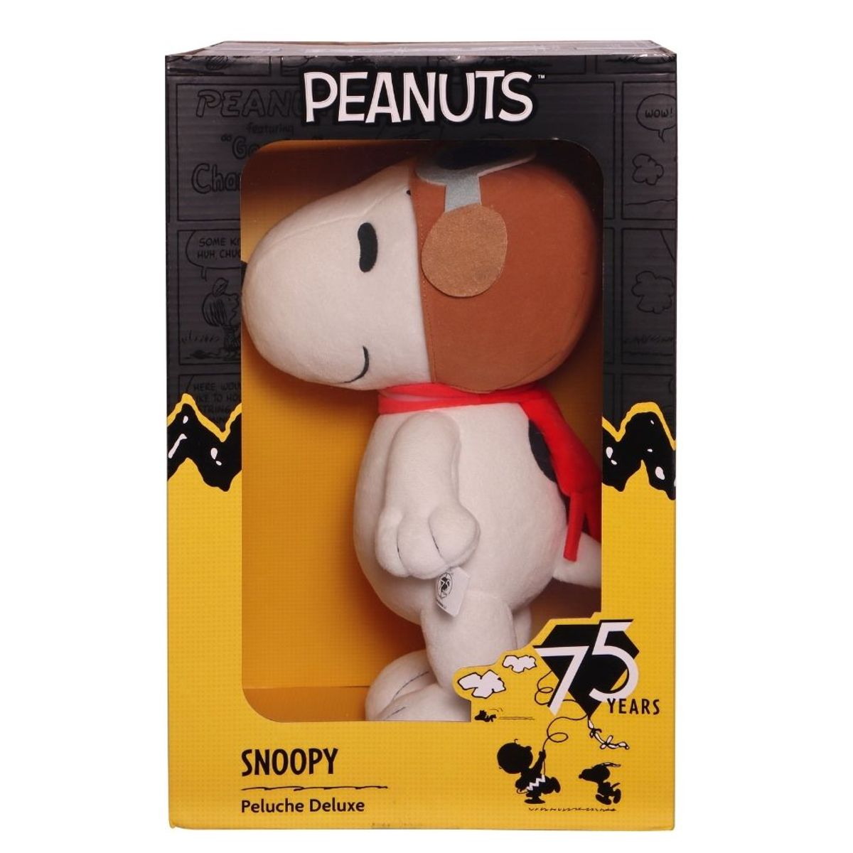 SNOOPY - Peluche Snoopy 75 Aniversario Aviador Peanuts 30 cms