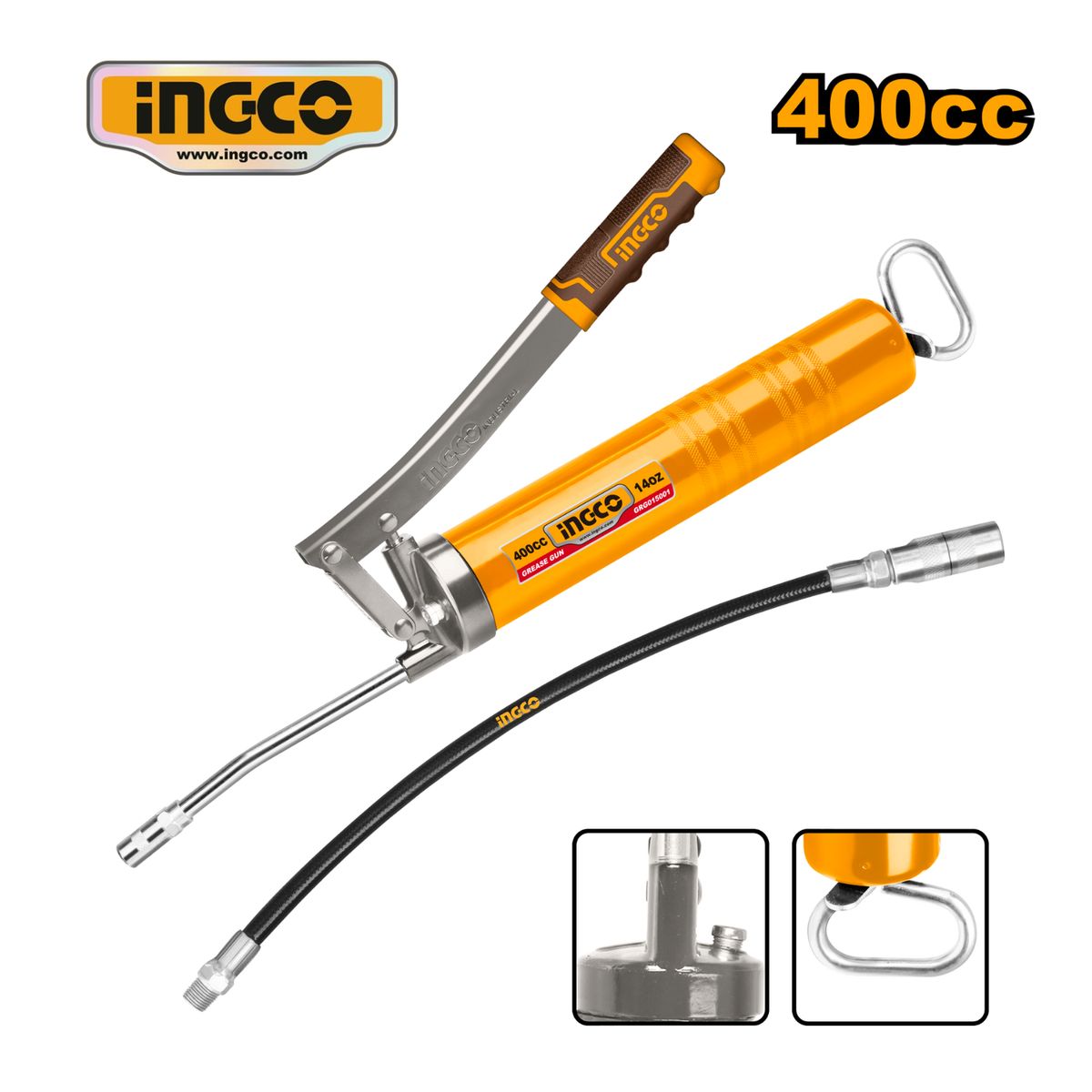 INGCO TOOLS - GRG015001 ENGRASADORA MANUAL 400CC
